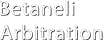 BETANELI ARBITRATION Logo